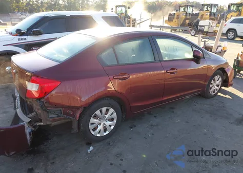 2012 Honda Civic Lx z USA, uszkodzony, nr VIN 19XFB2F59CE392975